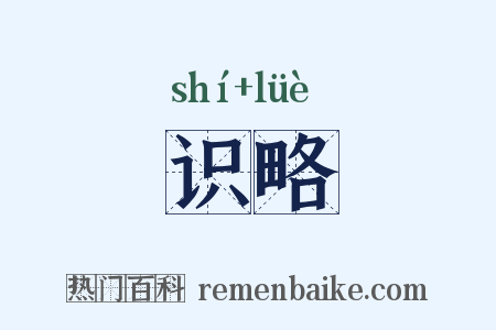 识略是什么意思的图片